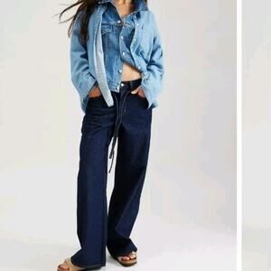Levi's Premium XL Straight Baggy Jeans 33x31 (37x31) Blue Denim Cotton Oversized